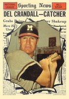 1961 Topps #583 Del Crandall All-Star Baseball Card