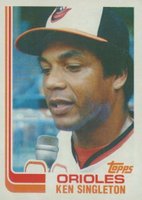 1982 Topps #290 Ken Singleton Blackless Baseball Card
