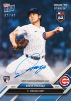 2024 Topps Now Road to Opening Day Autograph #SIA Shota Imanaga Blue Baseball Card