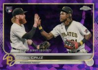 2022 Topps Chrome Update Sapphire Edition #267 Oneil Cruz Purple Baseball Card