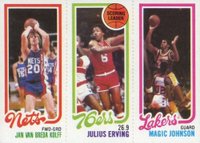 1980 Topps # Van Breda Kolff/Erving/Johnson Basketball Card