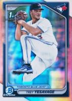 2024 Bowman Draft #BDC92 Trey Yesavage Chrome-Refractor Baseball Card