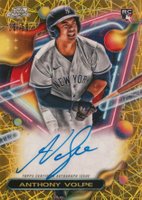 2023 Topps Cosmic Chrome Cosmic Chrome Autograph #AVO Anthony Volpe Gold Interstellar Baseball Card