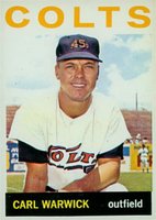 1964 Topps #179 Carl Warwick Baseball Card