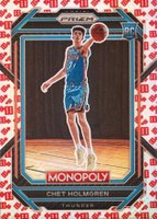 2022 Panini Prizm Monopoly #63 Chet Holmgren Red Dice Basketball Card
