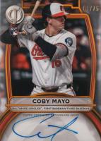 2025 Topps Tribute Tribute Autographs #TACM Coby Mayo Gold Baseball Card
