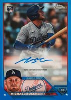 2023 Topps Chrome Update Autograph #ACMB Michael Busch Blue Baseball Card