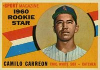 1960 Topps #121 Camilo Carreon Rookie Star Baseball Card