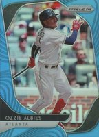 2020 Panini Prizm #231 Ozzie Albies Carolina Blue Prizm Baseball Card