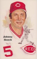 1989 Perez-Steele HOF Postcard #202 Johnny Bench Baseball Card