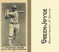 1916 Green-Joyce #9 J. Franklin Baker Baseball Card