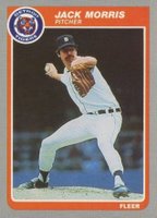 1985 Fleer #18 Jack Morris Baseball Card