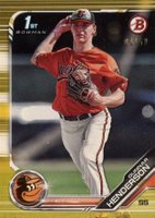 2019 Bowman Draft #BD22 Gunnar Henderson Gold Baseball Card