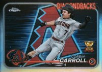 2024 Topps Chrome #267 Corbin Carroll Lightboard Logo Baseball Card