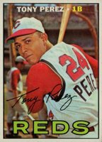 1967 Topps #476 Tony Perez Short print Baseball Card