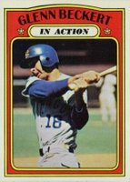 1972 Topps #46 Glenn Beckert In Action Baseball Card