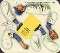 1957 Swift Meats #1 John Podres Baseball Card