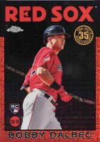 2021 Topps Silver Pack 1986 Chrome Promo #89 Bobby Dalbec Red Refractor Baseball Card