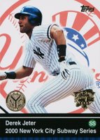 2000 Topps Subway Series #27 Derek Jeter Baseball Card