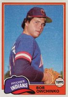 1981 Topps #536 Bob Owchinko Double print Baseball Card