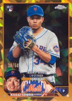 2023 Topps Chrome Update Sapphire Edition #180 Kodai Senga Gold Baseball Card