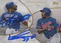 2019 Topps on Demand Dynamic Duals #5 Vladimir Guerrero/Vladimir Guerrero Jr. Baseball Card