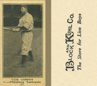 1916 Block & Kuhl (1916) #68 Geo. Gibson Baseball Card