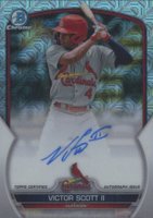 2023 Bowman Chrome Mega Box Autographs #VS Victor Scott II Baseball Card