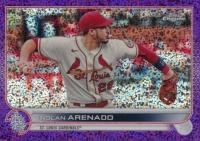 2022 Topps Chrome #74 Nolan Arenado Purple Speckle Refractor Baseball Card