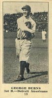 1916 Sporting News #19 George Burns Baseball Card