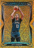 2023 Panini Obsidian #146 Jett Howard Electric Etch Gold Flood Basketball Card