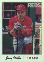 2019 Topps Heritage #465 Joey Votto Chrome-Refractor Baseball Card