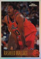 1996 Topps Chrome #31 Rasheed Wallace Refractor Basketball Card