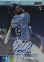 2020 Stadium Club Chrome Autographs #UARA Randy Arozarena Gold Refractor Baseball Card