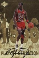 1998 Upper Deck Gatorade Michael Jordan #2 Playoff Sensation Basketball Card