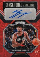 2022 Panini Prizm Sensational Signatures #SSSR Shaedon Sharpe Choice Basketball Card