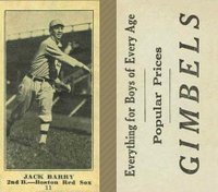 1916 Gimbels #11 Jack Barry Baseball Card