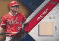 2018 Topps Major League Material Relic #MLMMT Mike Trout Gold Baseball Card