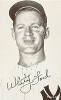 1947 Exhibits 1947-66 # Whitey Ford Portrait Baseball Card