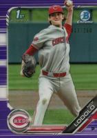2019 Bowman Draft #BDC189 Nick Lodolo Chrome-Purple Refractor Baseball Card