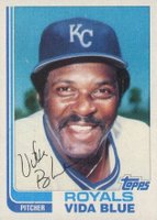 1982 Topps Traded #8T Vida Blue Baseball Card