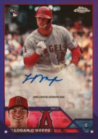 2023 Topps Chrome Update Autograph #ACLOH Logan O'Hoppe Purple Baseball Card