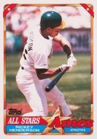 1990 Ames All-Stars #13 Rickey Henderson Baseball Card