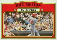 1972 Topps #184 Bill Melton In Action Baseball Card