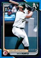 2024 Bowman Draft #BD56 Nick Kurtz Blue Border Baseball Card