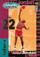 1995 Collector's Choice Crash the Game Scoring Assist/Rebound  #C1 Michael Jordan 2/22 Silver Basketball Card