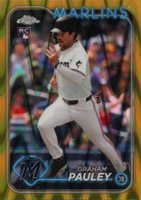 2024 Topps Chrome Update #USC97 Graham Pauley Gold Raywave Baseball Card