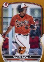2023 Bowman Draft #BD179 Samuel Basallo Gold Baseball Card