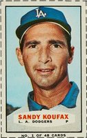 1966 Bazooka #1 Sandy Koufax Baseball Card