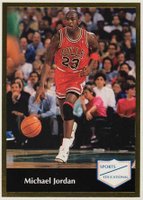 1991 Sports Educational #1 Michael Jordan Hand Cut Basketball Card